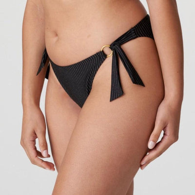Prima Donna Solta Side-Tie Bikini Bottom 4010153-Swimwear-Prima Donna-Black-Small-Anna Bella Fine Lingerie, Reveal Your Most Gorgeous Self!