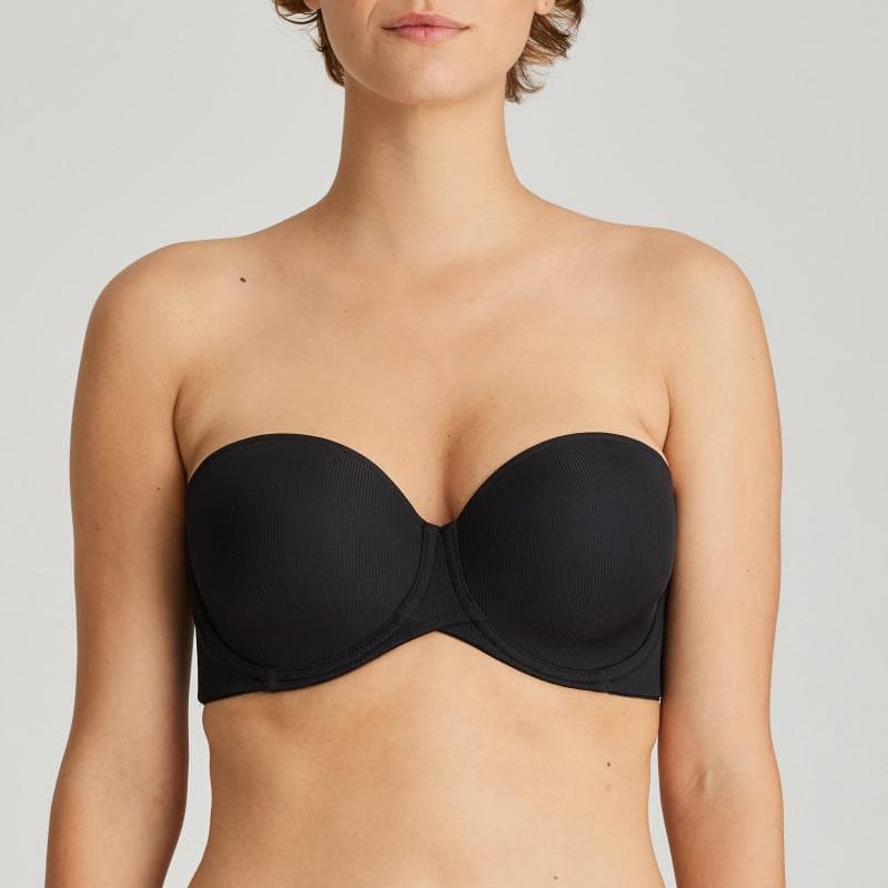 Prima Donna Star Strapless Bra in Black 0241868/69-Strapless Bras-Prima Donna-Black-30-E-Anna Bella Fine Lingerie, Reveal Your Most Gorgeous Self!