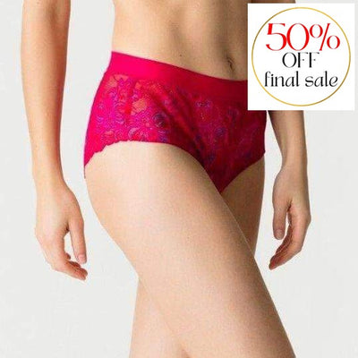 Prima Donna Twist French Kiss Hotpants 0541672-Panties-Prima Donna-Persian Red-XSmall-Anna Bella Fine Lingerie, Reveal Your Most Gorgeous Self!