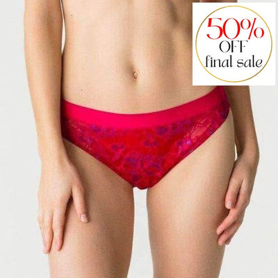 Prima Donna Twist French Kiss Rio Brief 0541670-Panties-Prima Donna-Persian Red-XSmall-Anna Bella Fine Lingerie, Reveal Your Most Gorgeous Self!