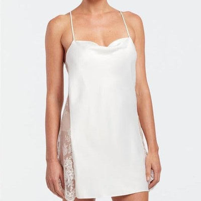 Rya Collection Darling Short Chemise 207 in Ivory-Loungewear-Rya Collection-Ivory-Small-Anna Bella Fine Lingerie, Reveal Your Most Gorgeous Self!