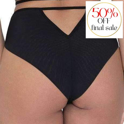 Scantilly Black Magic High Waist Brazilian ST007217-Panties-Scantilly-Black-Small-Anna Bella Fine Lingerie, Reveal Your Most Gorgeous Self!