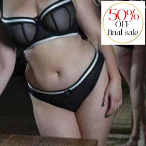 Scantilly Decadence Bare Faced Brief 1117-Panties-Scantilly-Monochrome-Large-Anna Bella Fine Lingerie, Reveal Your Most Gorgeous Self!