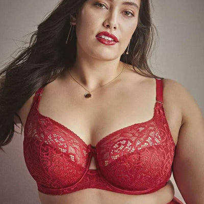 Weseelove Large Size Exquisite Embroidered Bra Plus Size Women