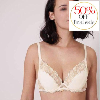 Simone Perele Java Sheer Plunge Bra in Anthracite FINAL SALE (50% Off) -  Busted Bra Shop
